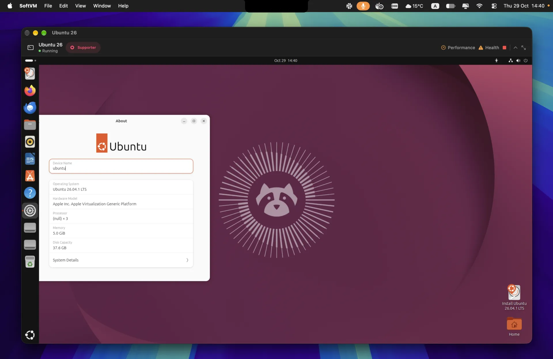 Linux alongside macOS